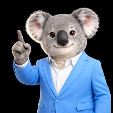 Agent Finance koala pointing at your savings