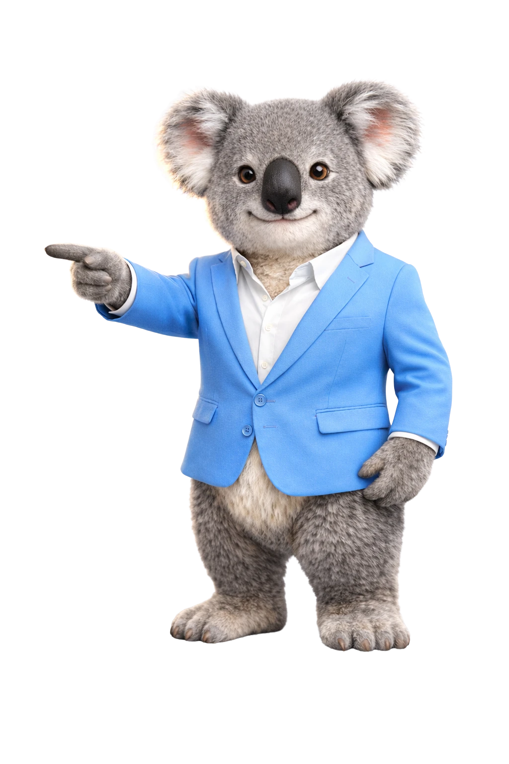 Fin, the Agent Finance koala, explaining car finance for gig workers